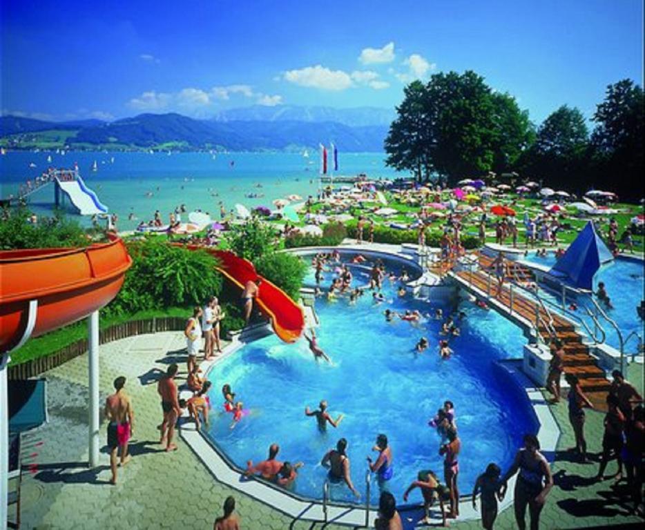 Gasthofladen Schneeweiss Attersee Exterior foto